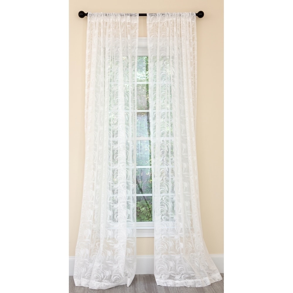 Manor Luxe Charming Night Sheer Single Curtain Panel