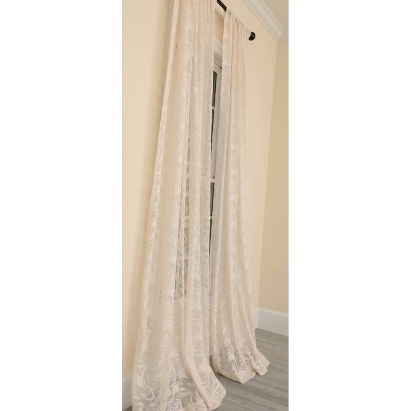 Manor Luxe Charming Night Sheer Single Curtain Panel