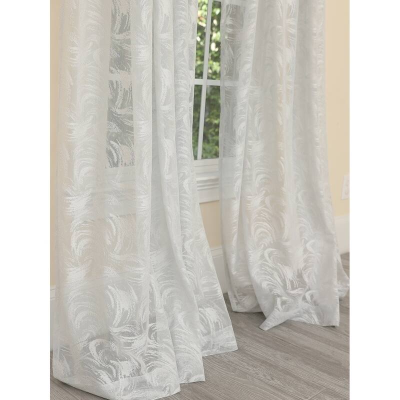 Manor Luxe Charming Night Sheer Single Curtain Panel