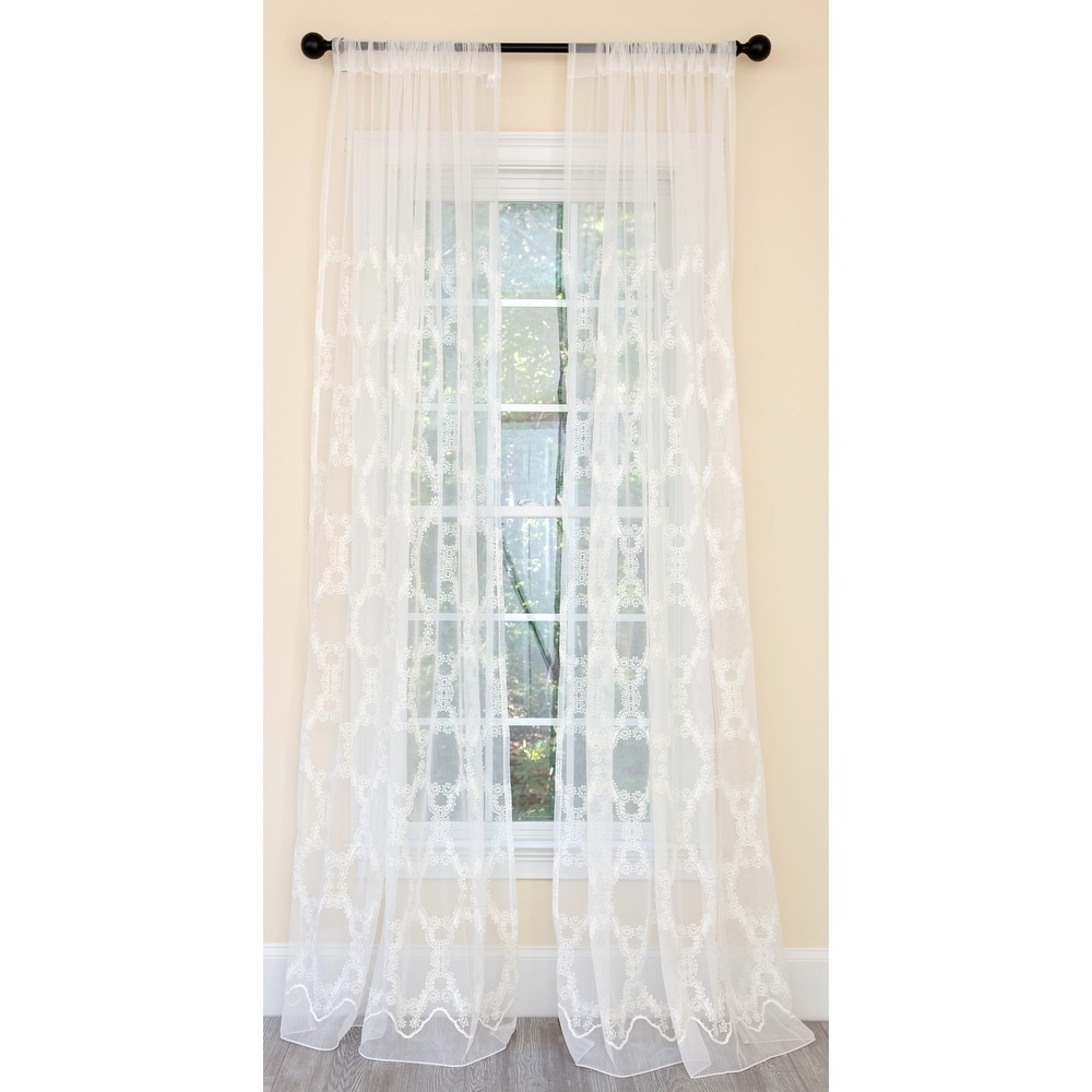 Clear Curtain Rod for Laces and Sheers