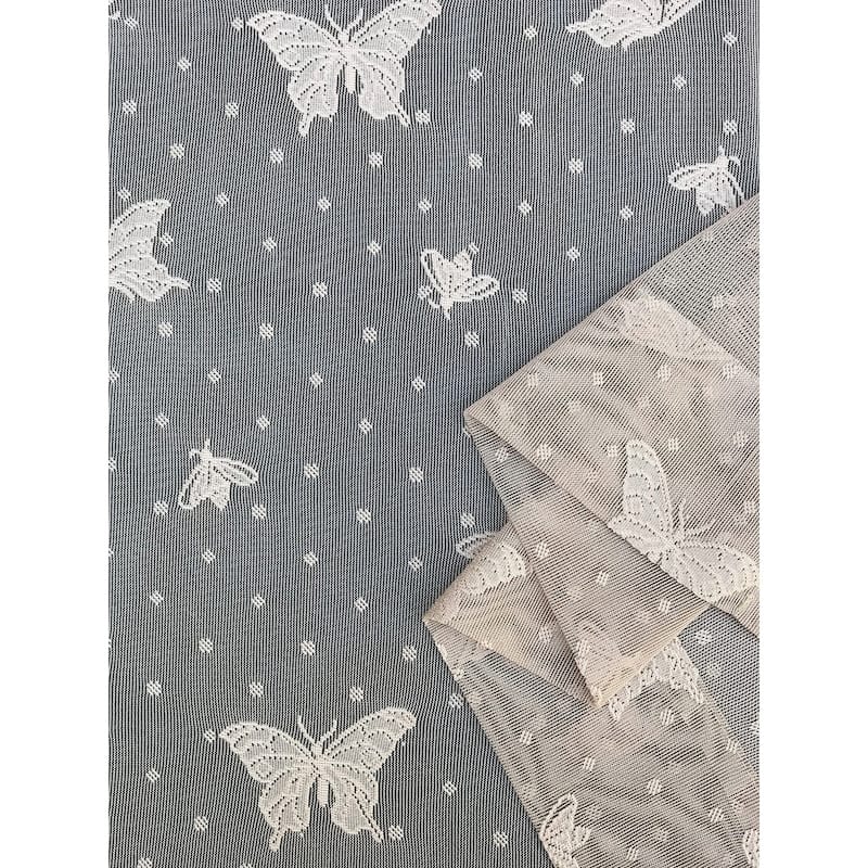 Manor Luxe Elegent Butterfly Sheer Single Curtain Panel