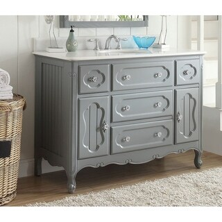 Shop 48 Benton Collection Knoxville Shabby Chic Gray Bathroom