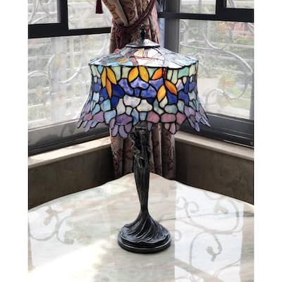 Tiffany Style 1-light Antique Bronze Table Lamp