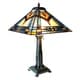 preview thumbnail 2 of 1, Tiffany Style 2-light Antique Bronze Table Lamp