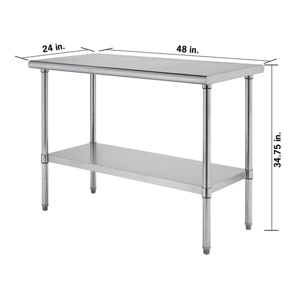 trinity ecostorage nsf stainless steel prep table