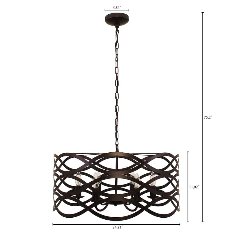 6-light Oil Rubbed Bronze Chandelier