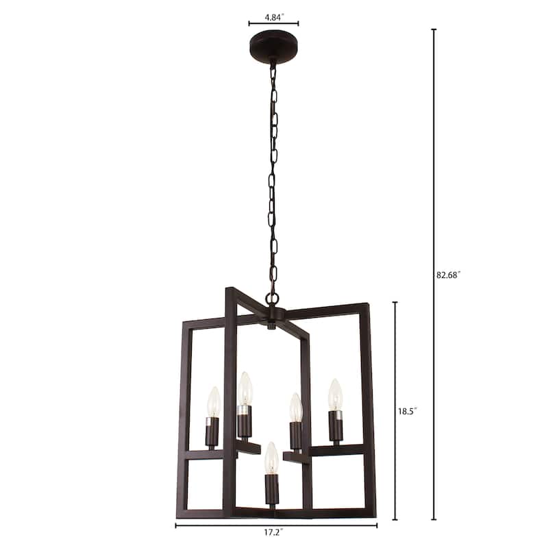 5-light Oil Rubbed Bronze Chandelier