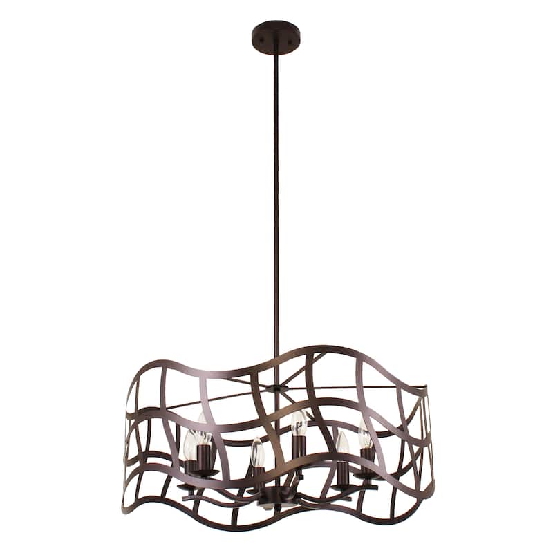 6-light Oil Rubbed Bronze Chandelier