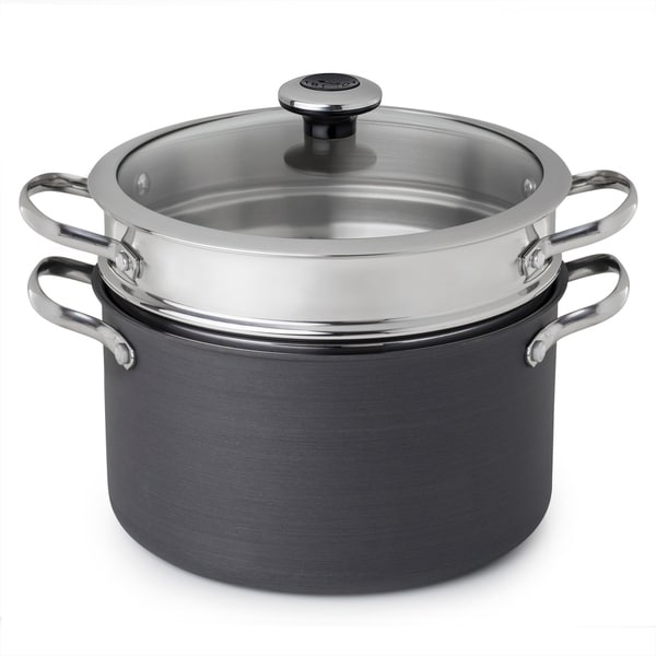 Revere Hard Anodized Aluminum 6.5-Qt Stock Pot w/ Insert