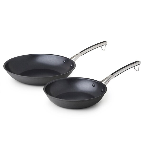 Revere Hard Anodized Aluminum 10 and 12 Inch Fry Pan Set