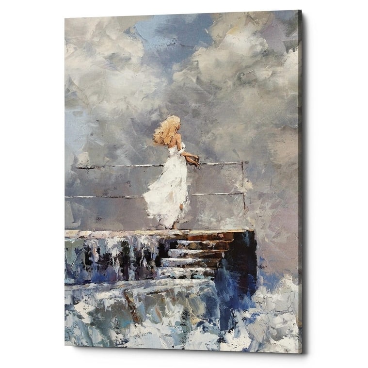 Epic Graffiti "The Storm" by Alexander Gunin, Giclee Canvas Wall Art - White - 26" x 40"