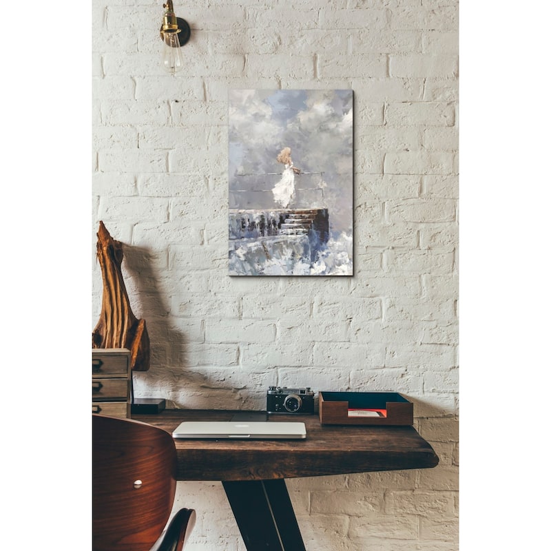 Epic Graffiti "The Storm" by Alexander Gunin, Giclee Canvas Wall Art - White
