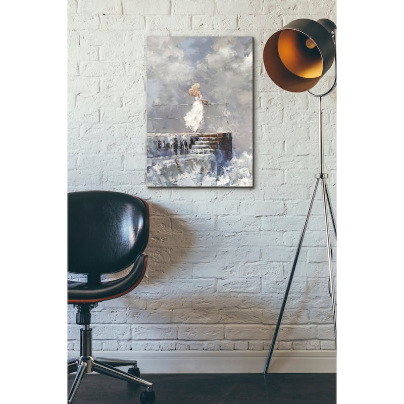 Epic Graffiti "The Storm" by Alexander Gunin, Giclee Canvas Wall Art - White