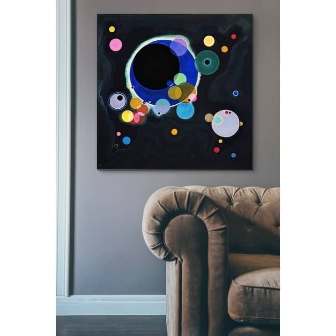 Epic Graffiti "Several Circles" by Wassily Kandinsky Giclee Canvas Wall Art
