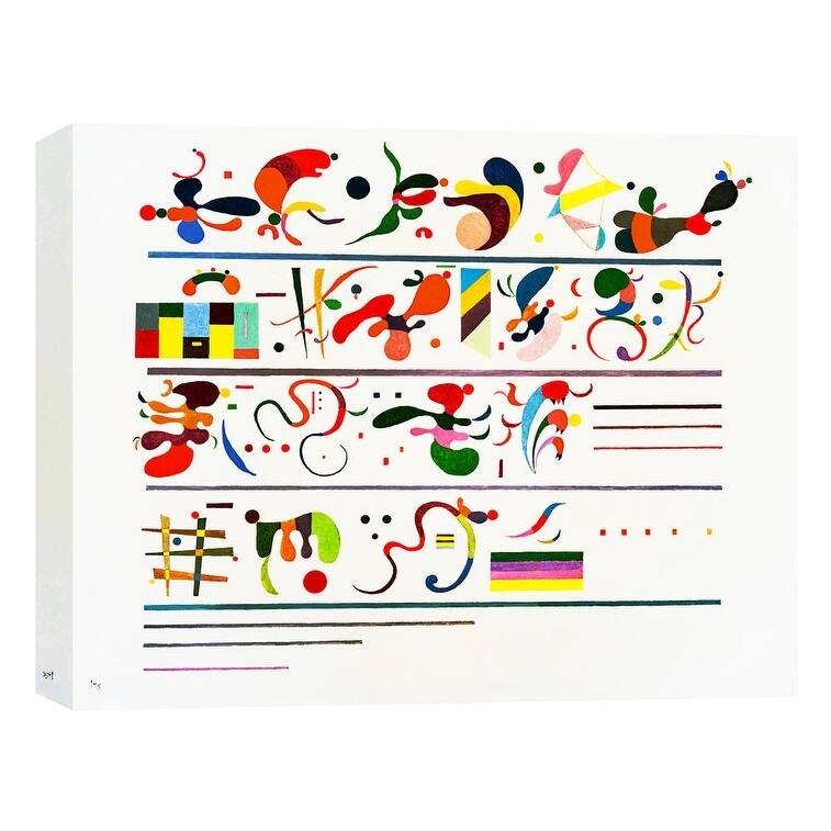 Epic Graffiti "Succession" by Wassily Kandinsky Giclee Canvas Wall Art - White - 12" x 16"