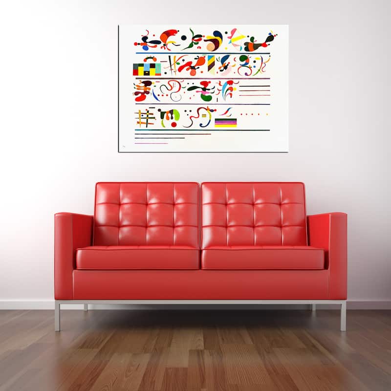 Epic Graffiti "Succession" by Wassily Kandinsky Giclee Canvas Wall Art - White