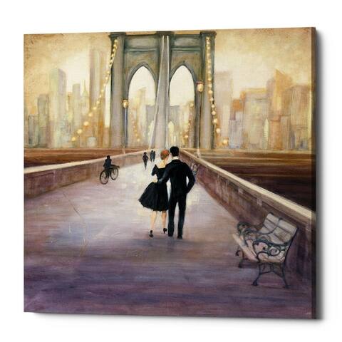 Silver Orchid 'Bridge to NY by Julia Purinton Giclee Canvas