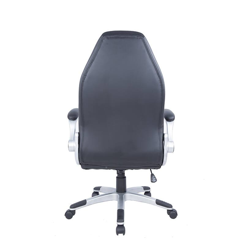 Somette Black and White 2-Tone Adjustable Computer Chair