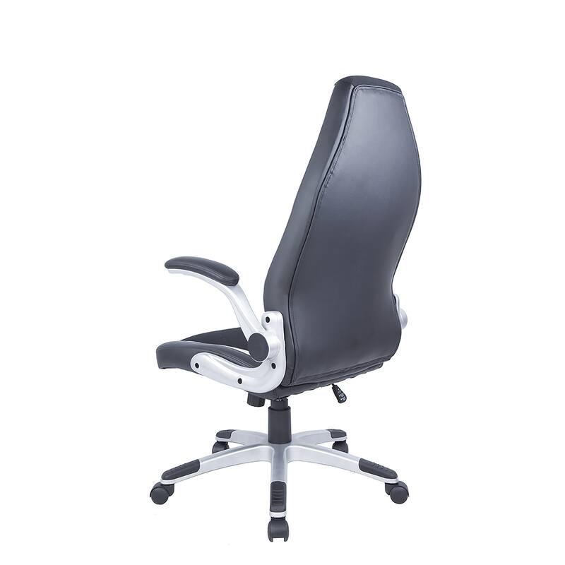 Somette Black and White 2-Tone Adjustable Computer Chair