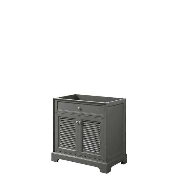 Tamara 30-inch Dark Gray Single Vanity Cabinet, No Mirror