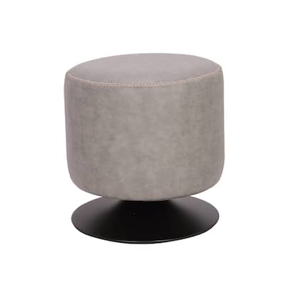 Somette 5305 Round Vintage Upholstered Ottoman