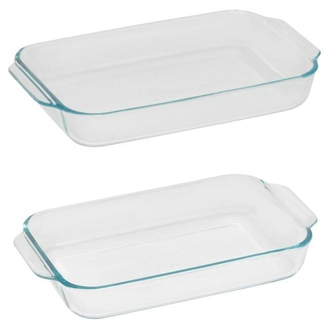 Pyrex Basics 2-Pc Baking Dish Set