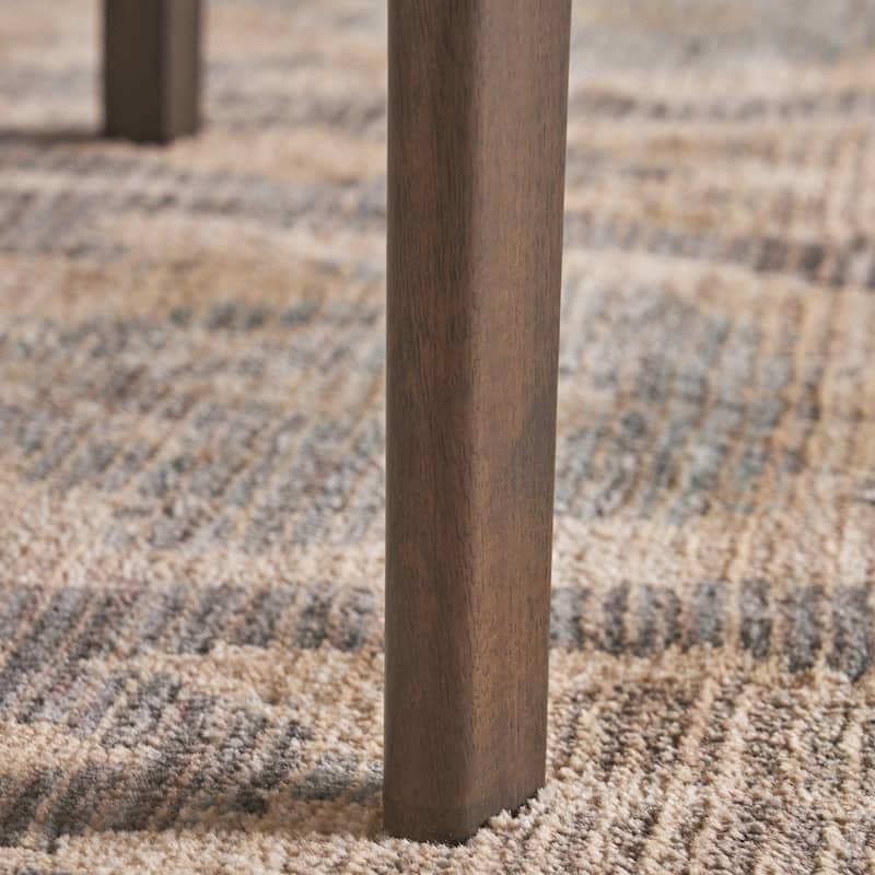 Wren Mid-Century 6-Seater Rubberwood Dining Table with Walnut Veneer by Christopher Knight Home
