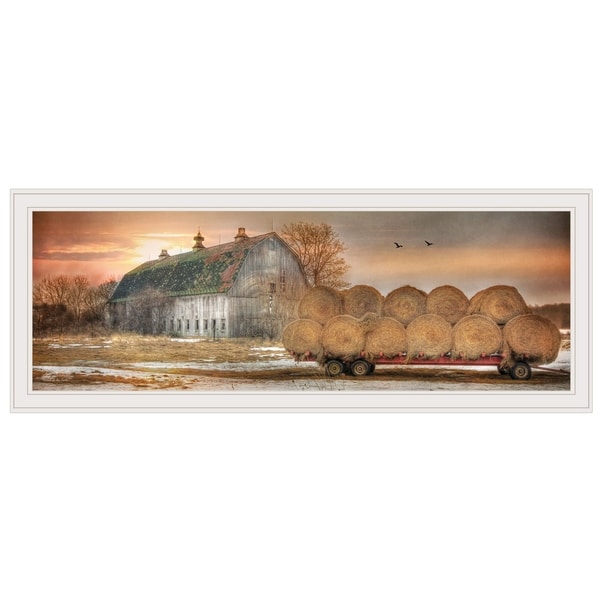 "Sunset on the Farm" by Lori Deiter, Ready to Hang Framed Print, White Frame. Opens flyout.