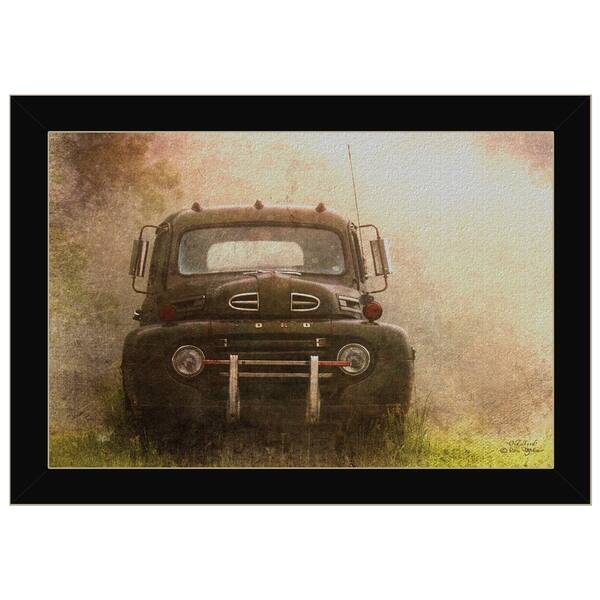 Old Ford Pickup Truck By Ron Jones Ready To Hang Framed Print Black Frame