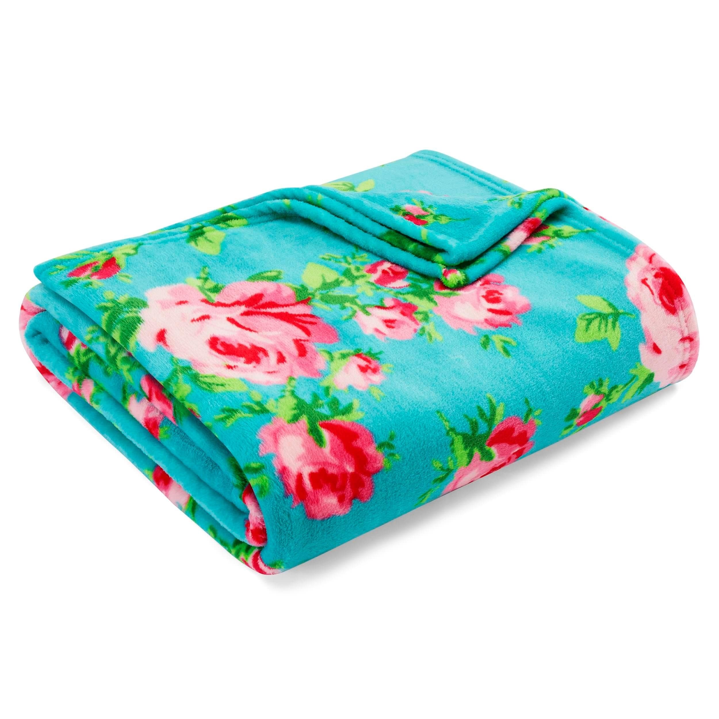 Betsey Johnson Bouqet Day Ultra Soft Plush Throw