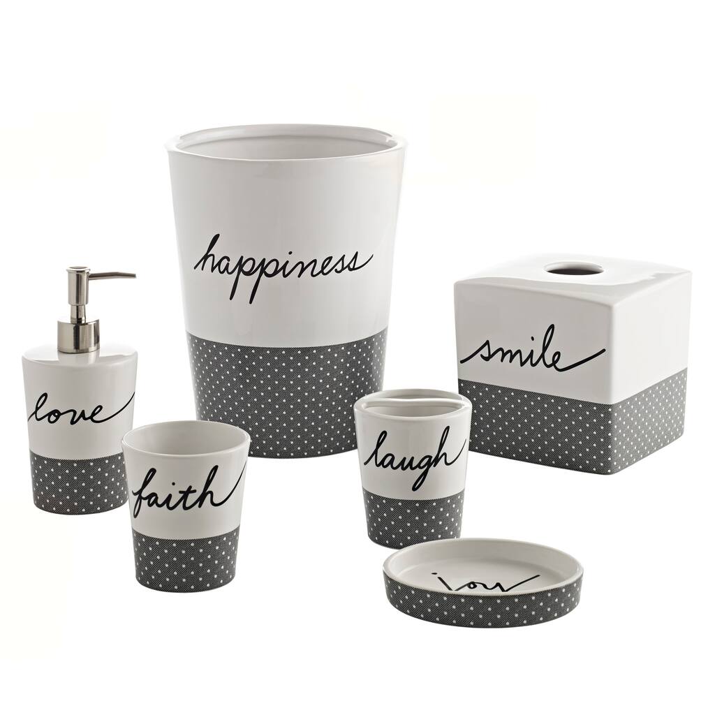 Ellen Degeneres Words Bath Accessories