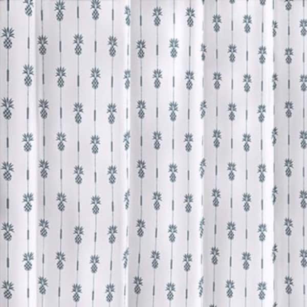 Shop Tommy Bahama Pineapple Pinstripe Shower Curtain Free