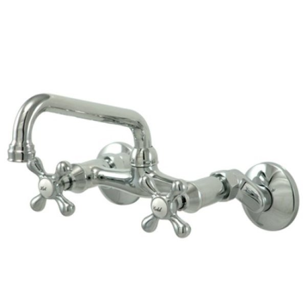 Wallmount Chrome Kitchen Faucet