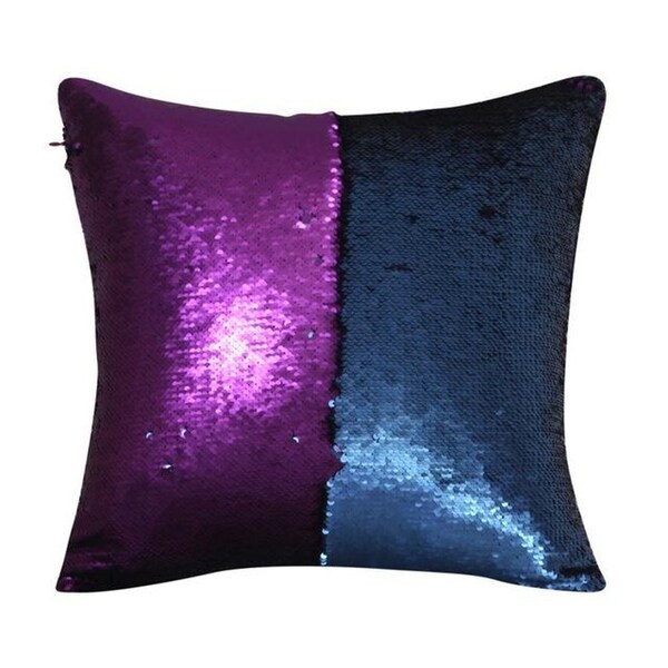Two color Change Magic Sequin Fabric Sofa Cushion-A92
