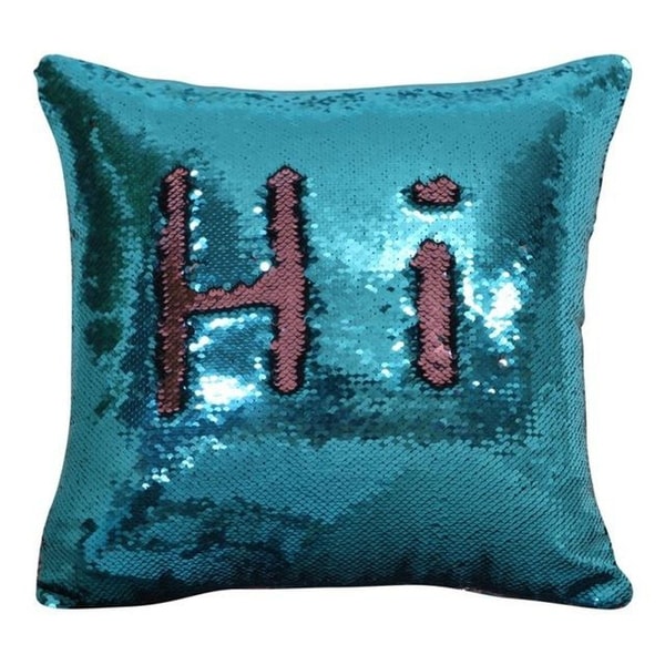 Two color Change Magic Sequin Fabric Sofa Cushion-A86