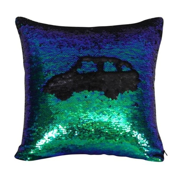 Two color Change Magic Sequin Fabric Sofa Cushion-A79