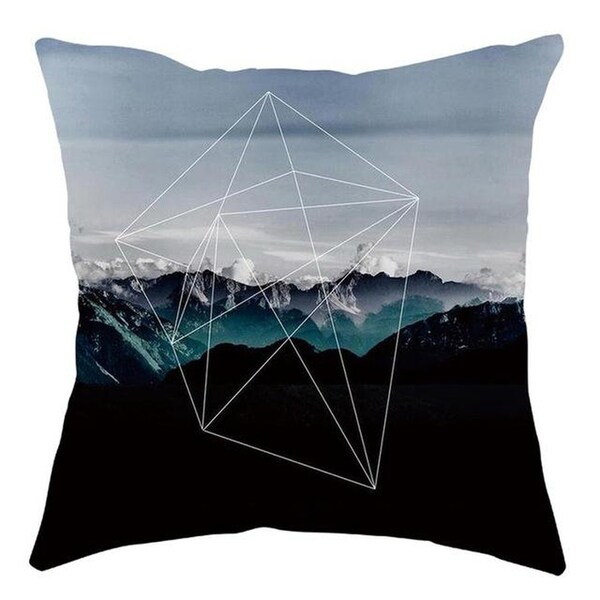 Decorative Geometric Pillow Case Waist Cushion Cover 45x45cm-A268