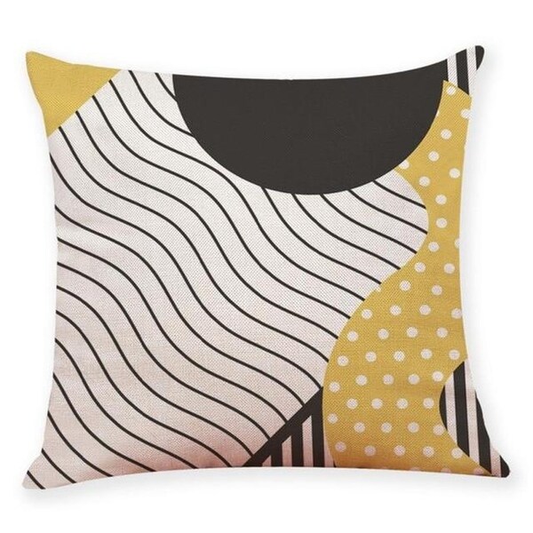 Linen Blend Memphis Style Sofa Throw Pillowcase-A164
