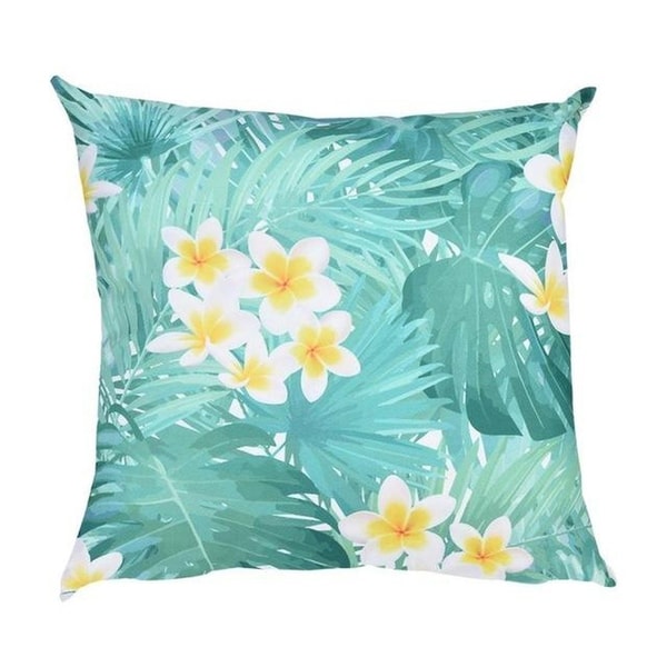 Flower Print Pillow Case Polyester Sofa Car Cushion Cover-A122