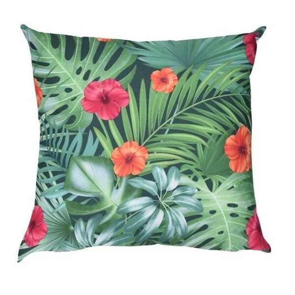 Flower Print Pillow Case Polyester Sofa Car Cushion Cover-A125