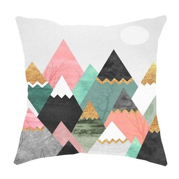 Geometric Pillow Case Waist Cushion Cover Sofa Home Décor-A253