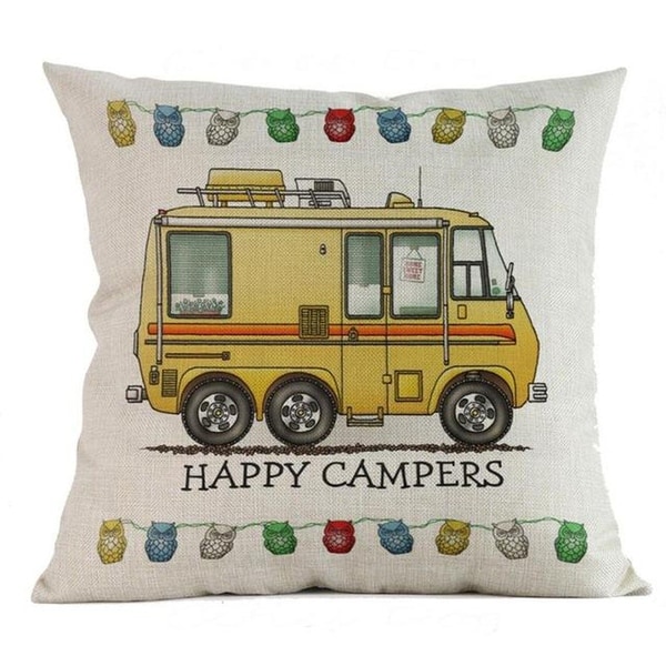 Happy Campers cushion cover 45x45cm Home Décor-A250