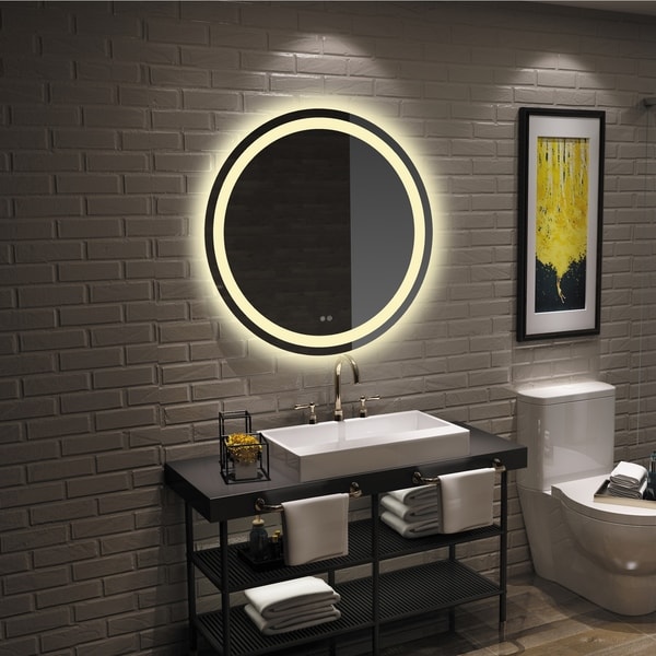 Frameless Wall Mounted LED Bathroom Mirror