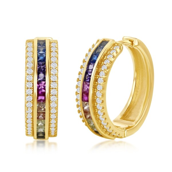 14k gold sterling silver earrings