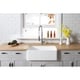 preview thumbnail 2 of 1, Kingston Brass Farmhouse Solid Surface White Stone 30-inch Single Bowl Kitchen Sink - 30" x 18"