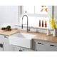 preview thumbnail 1 of 1, Kingston Brass Farmhouse Solid Surface White Stone 30-inch Single Bowl Kitchen Sink - 30" x 18"