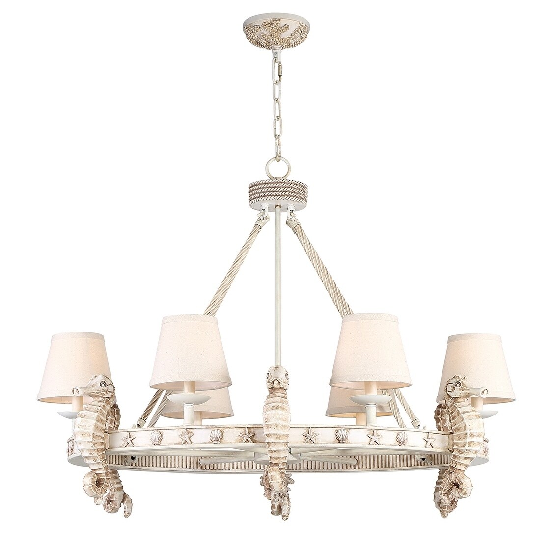 Seahaven Chandelier - Natural Antique - Chandeliers For Bedrooms by Overstock.com