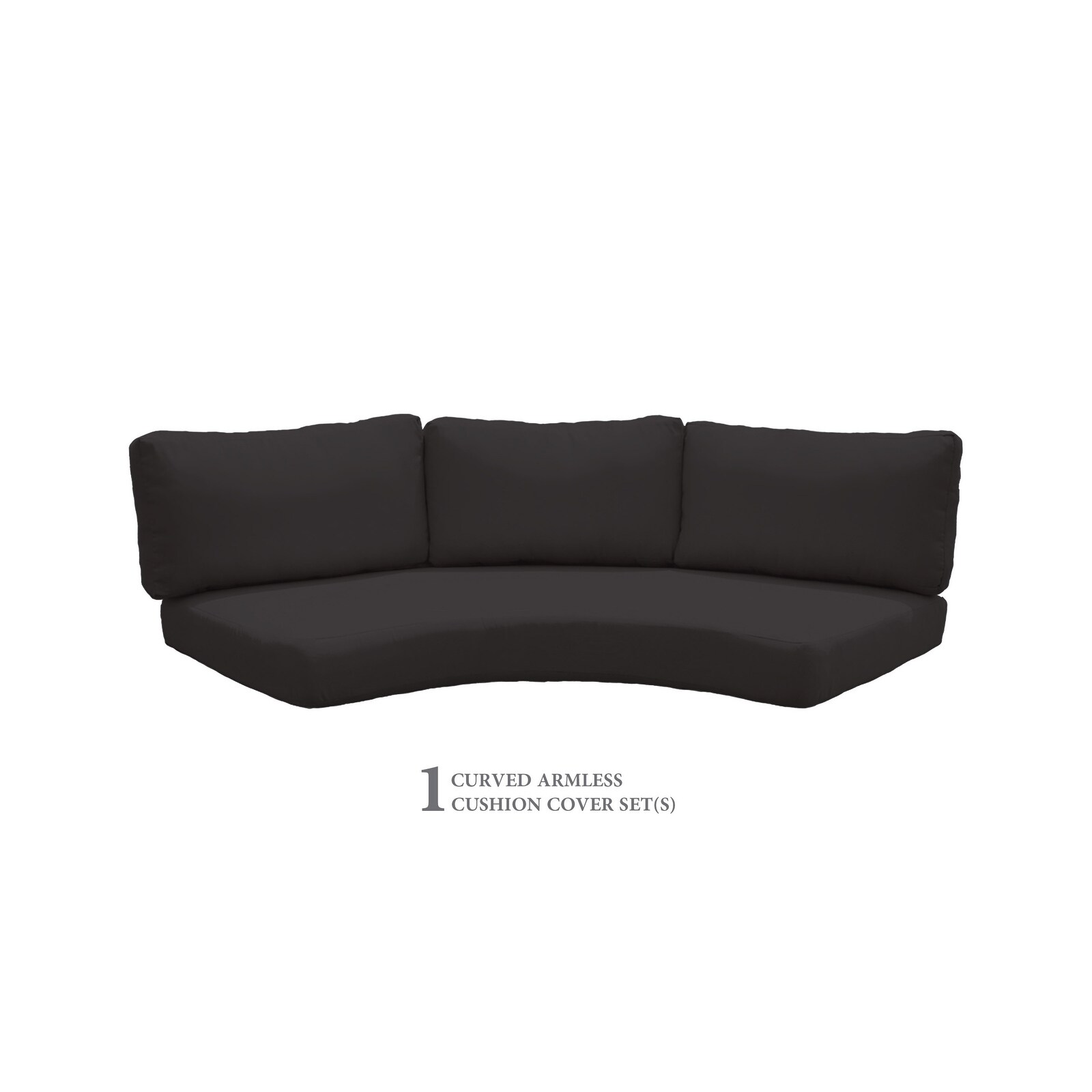 Shop 6 Inch High Back Cushions For Curved Armless Sofa Overstock 25435581