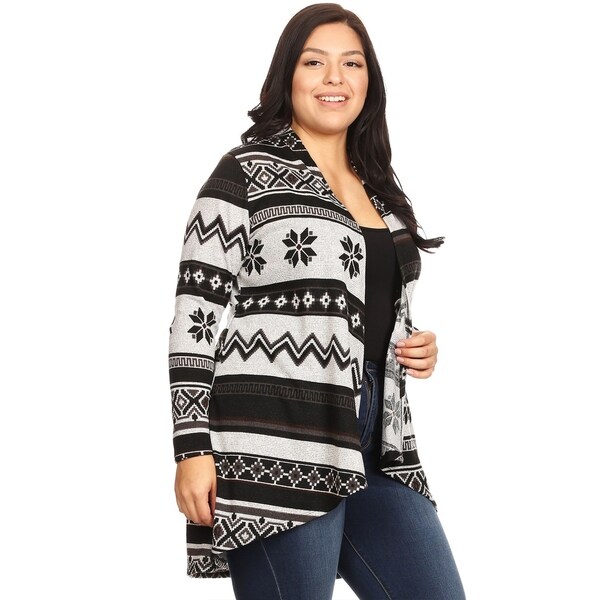 women's plus size open front cardigan