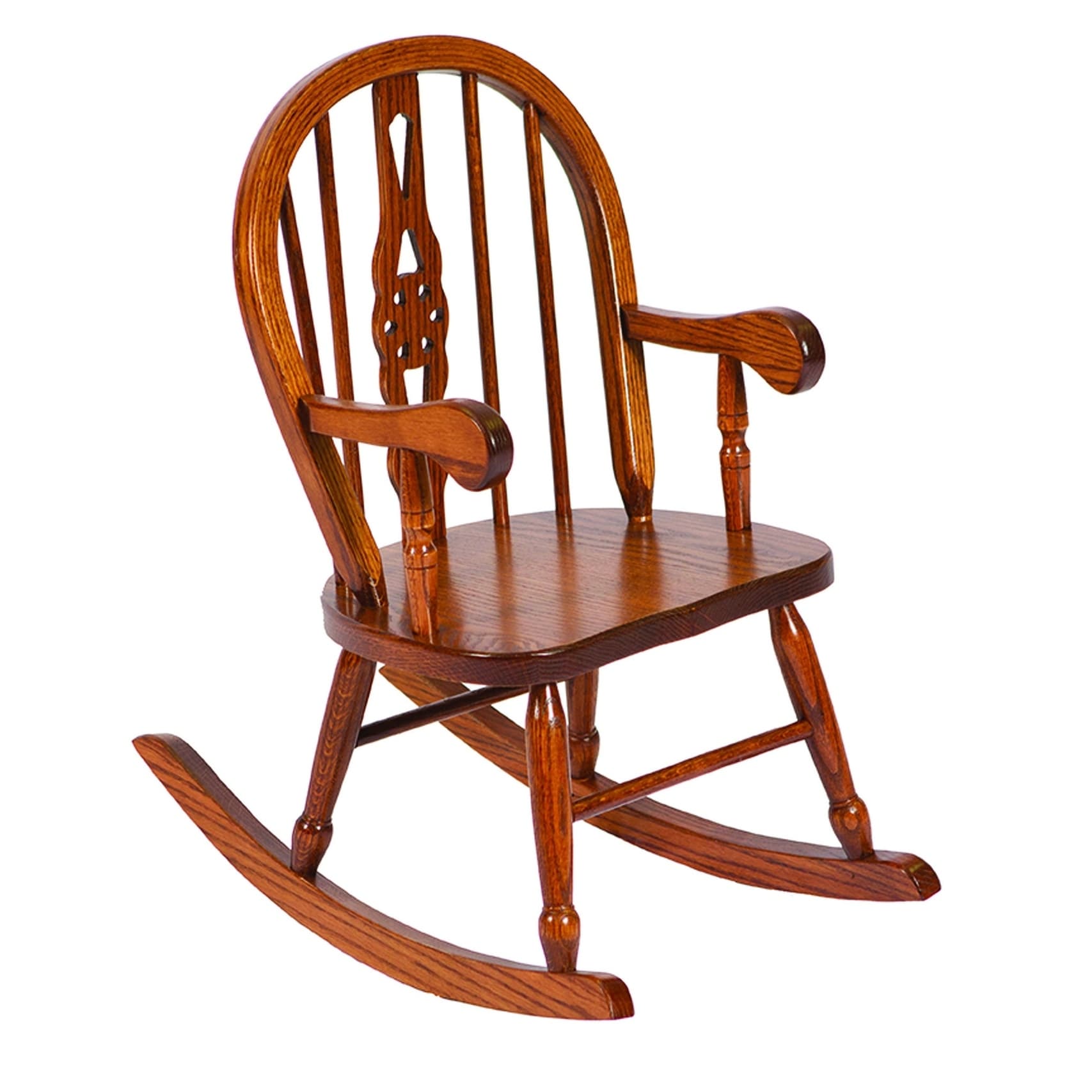childs oak rocking chair